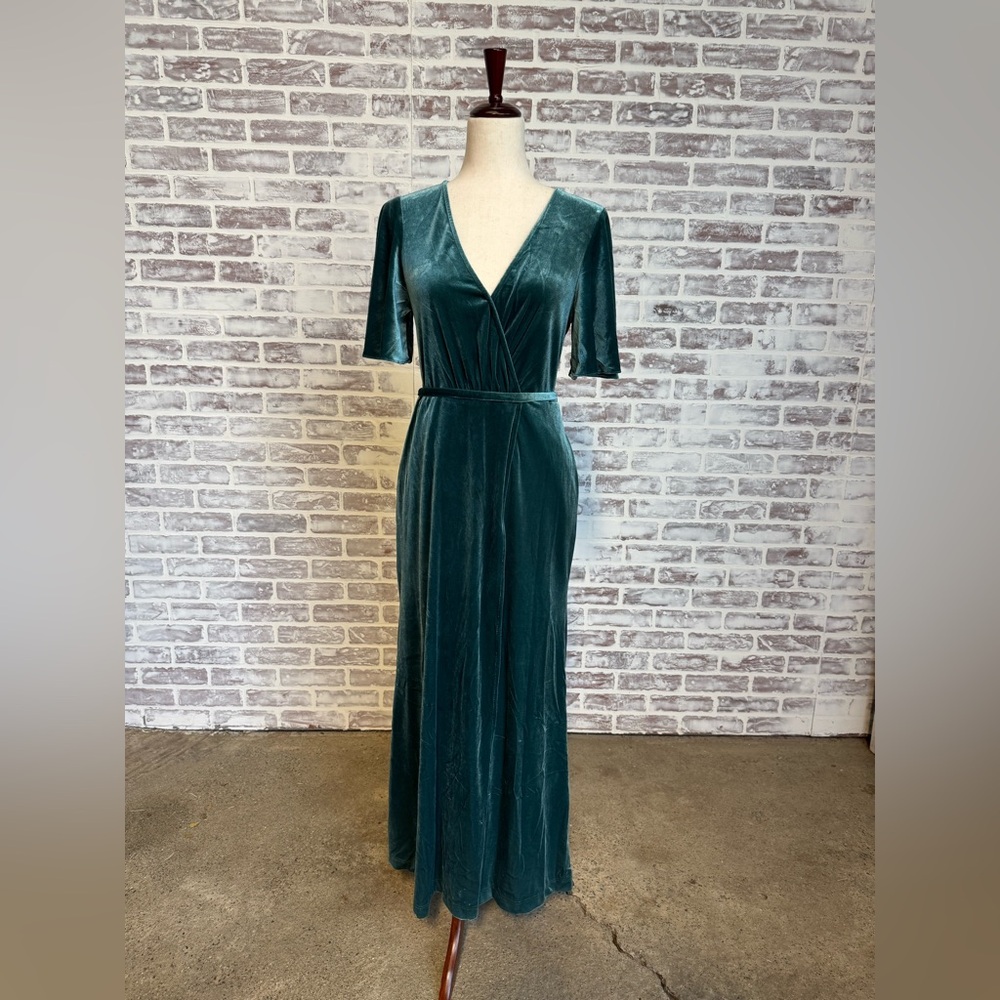 David’s Bridal velvet dress